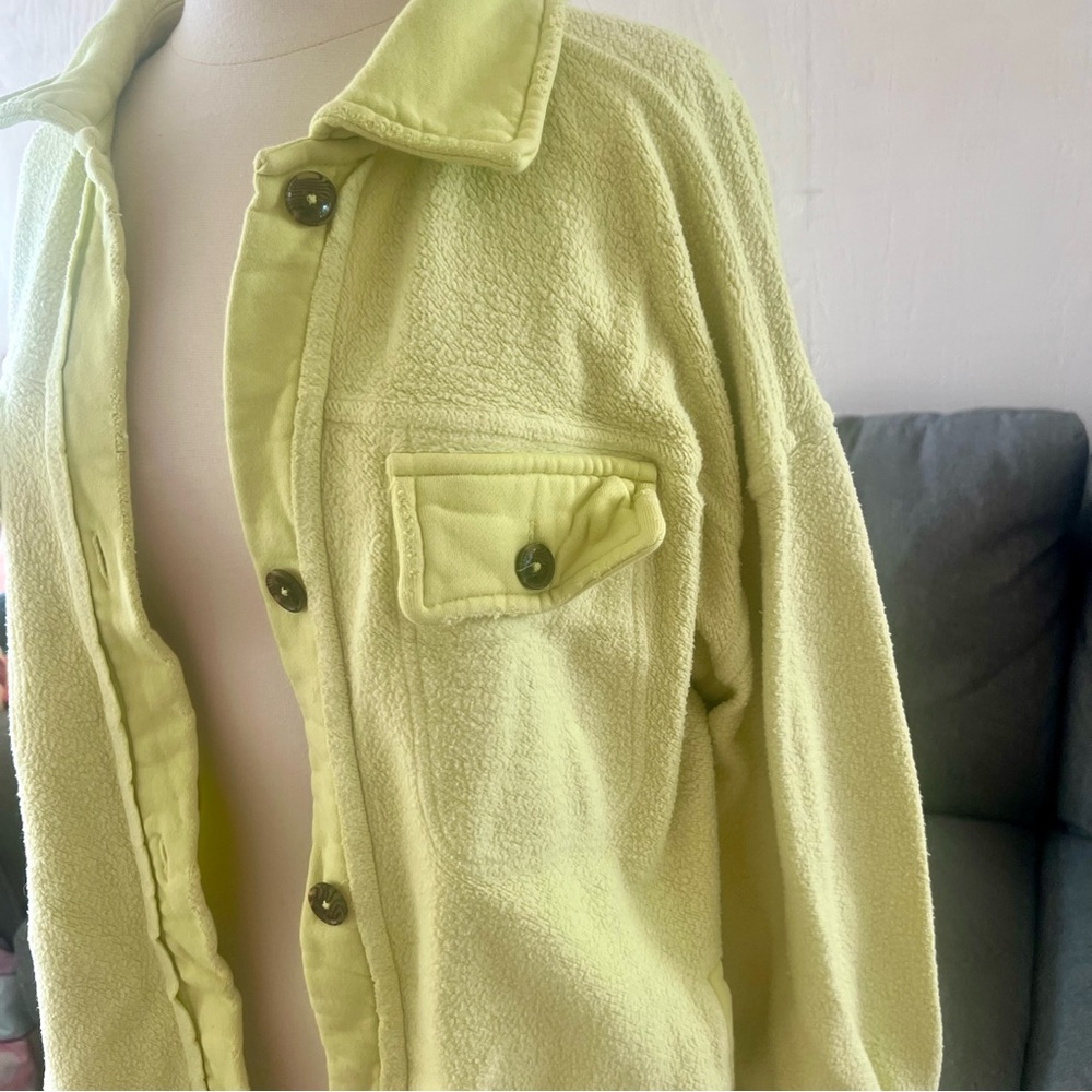 Free People Lime Ruby Shacket - image 3